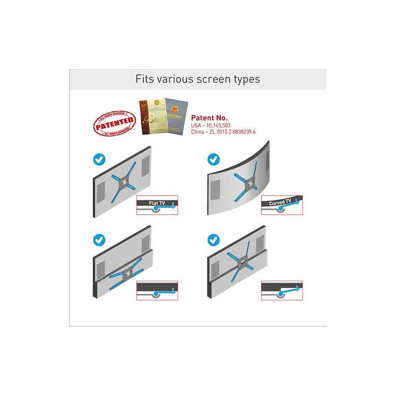 Barkan 13" - 60" Full Motion TV Wall Mount - Extension, Swivel & Tilt