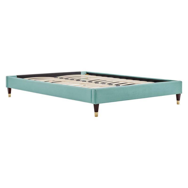 Modway Harlow Queen Performance Velvet Platform Bed Frame