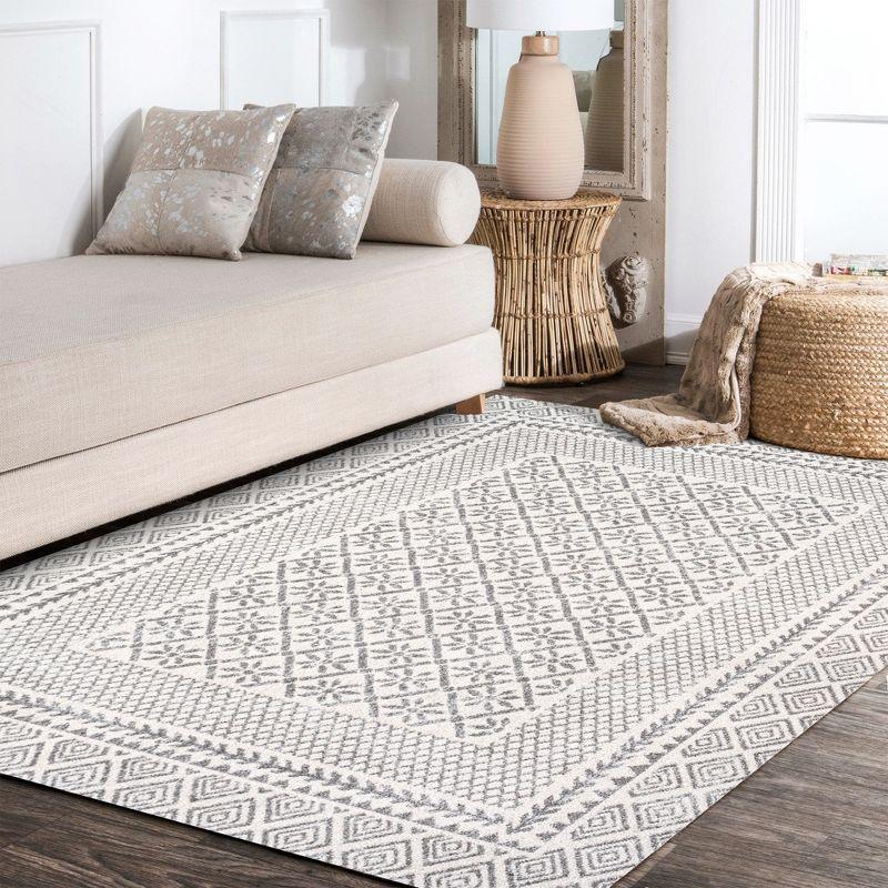 Athens Modern Geometric Boho Area Rug - JONATHAN Y