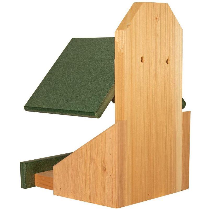 JCS Wildlife Cedar Robin Roost Birdhouse with Recycled Poly Lumber Roof