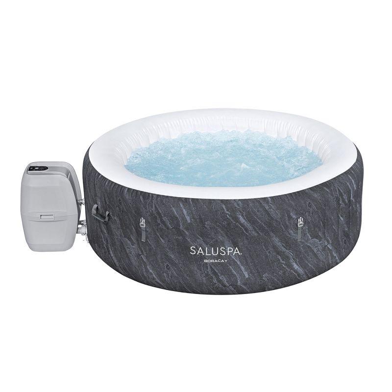 Bestway SaluSpa Fiji AirJet Large Round 2 to 4 Person Inflatable Hot Tub Portable Outdoor Spa with 120 AirJets