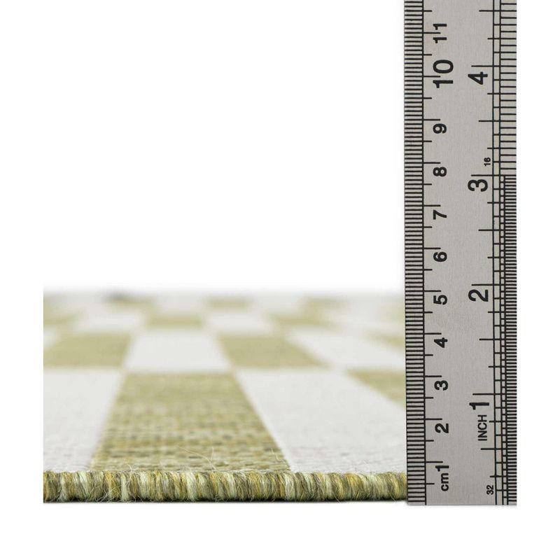 Unique Loom 8' 0 x 11' 4 Rectangle Indoor/Outdoor Striped Green Area Rug