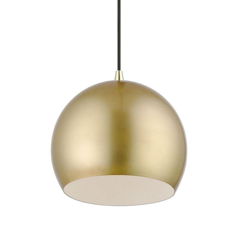 Livex Lighting Piedmont 1 - Light Pendant in  Soft Gold/Polished Brass