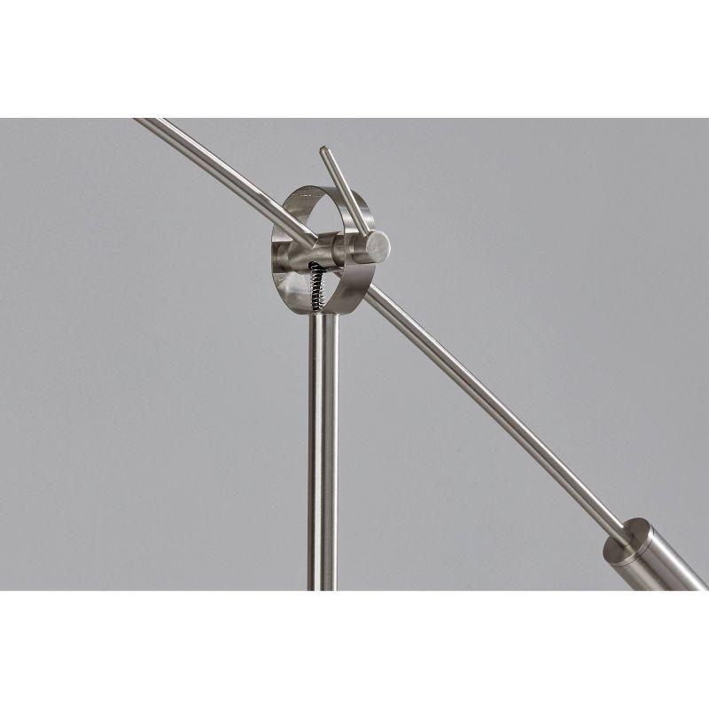 Adler Arc Lamp Brushed Steel - Adesso