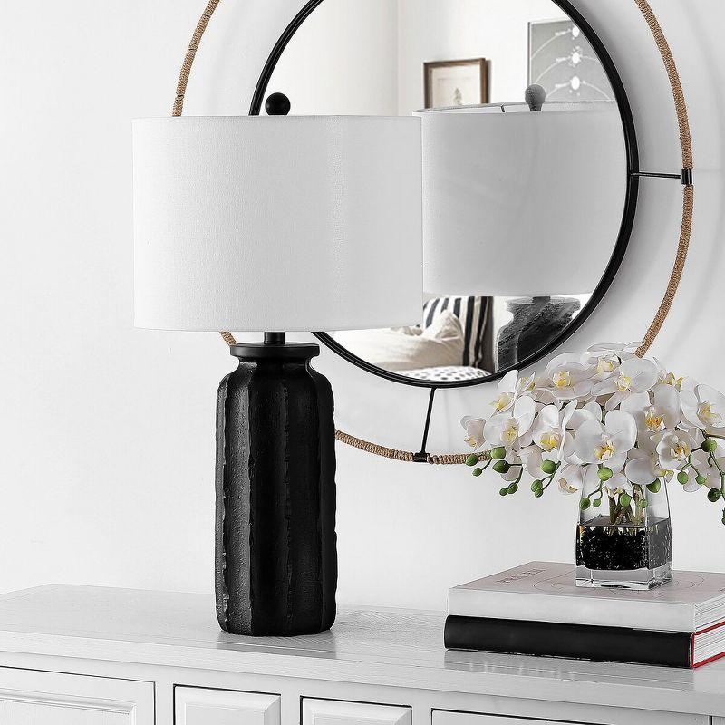 Candri 26" Table Lamp - Matte Black - Safavieh.