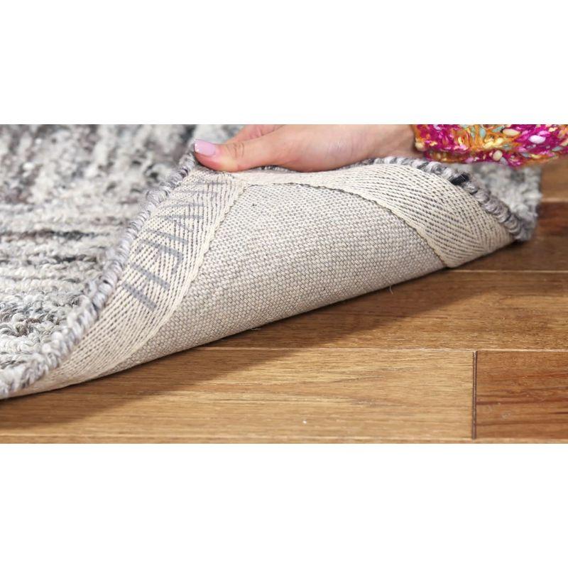 Abstract ABT601 Hand Tufted Area Rug - Ivory/Charcoal - 6'x6' - Safavieh .