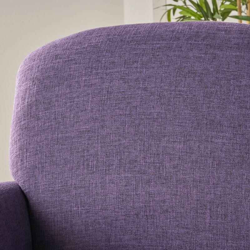 Swainson Traditional Tweed Armchair Purple - Christopher Knight Home: Upholstered Polyester, Hardwood Frame