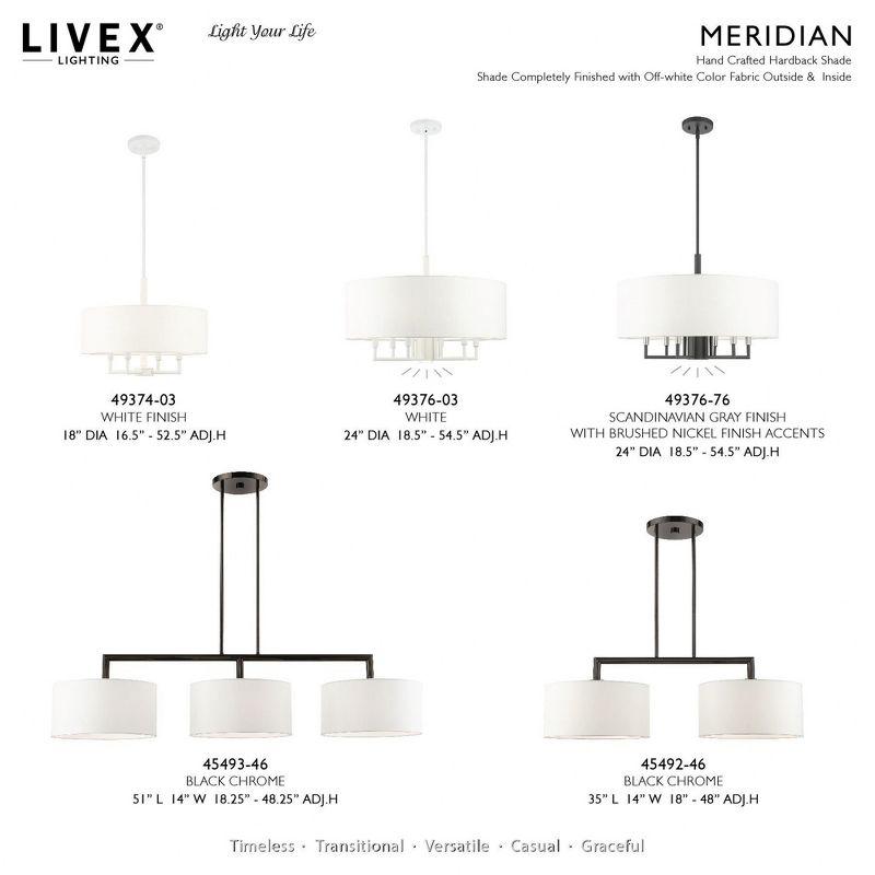 Livex Lighting Meridian 4 - Light Pendant in  White