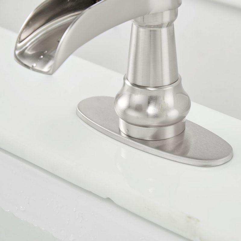 BWE Single Hole Single-Handle Low-Arc Bathroom Faucet