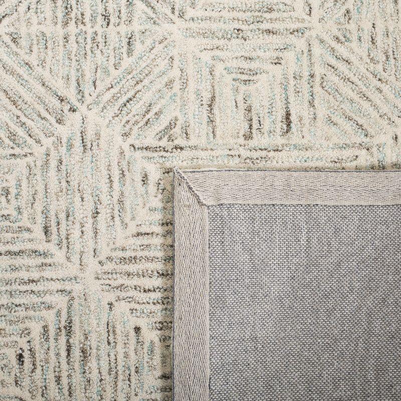 Abstract ABT763 Handmade Indoor Accent Rug - Ivory/Light Blue - 3'x5' - Safavieh