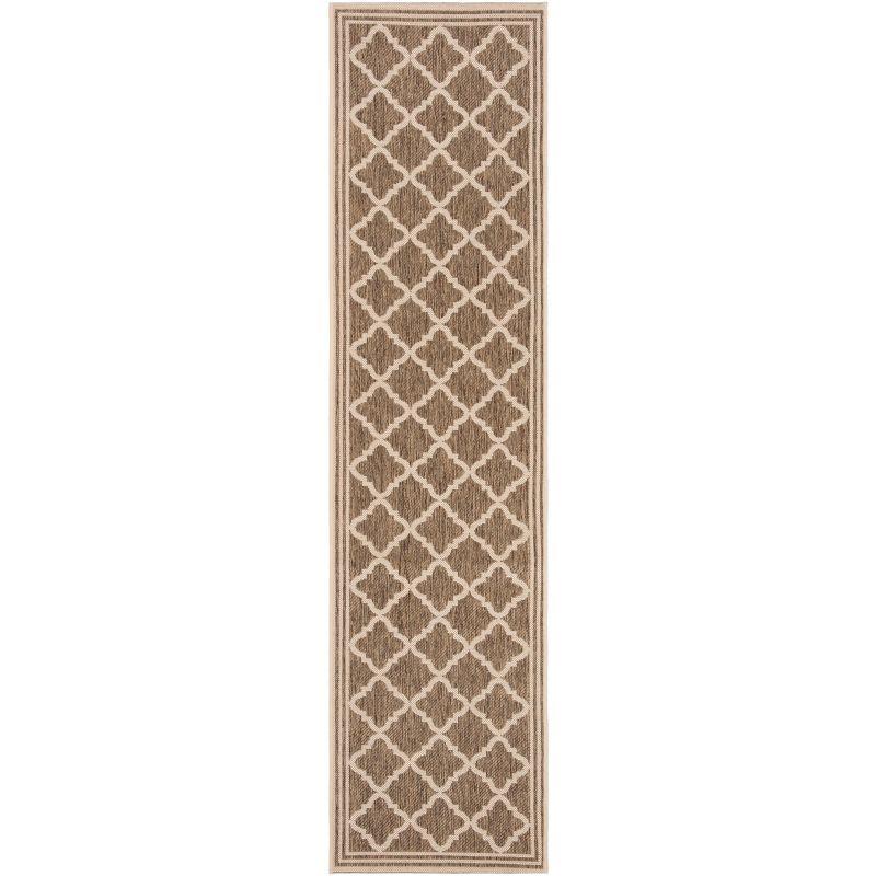 Coastal Charm Easy-Care Beige Synthetic 2' x 8' Runner Rug