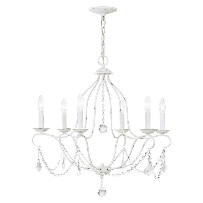 Livex Lighting Chesterfield 6 - Light Chandelier in  Antique White