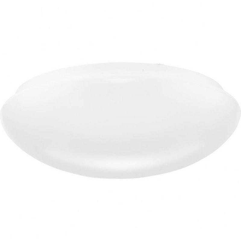 White Glass LED Flush Mount Ceiling Light