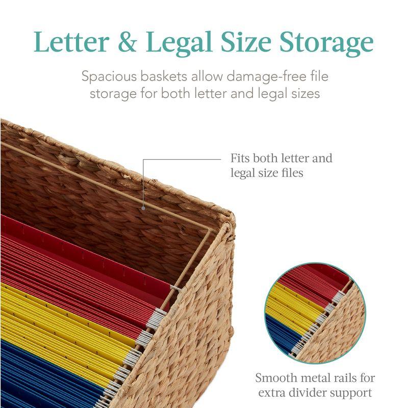 Bay Isle Home™ Grahame Vertical Rolling File Cabinet for Home, Office w/ Rubberwood Frame, Locking Caster Wheels