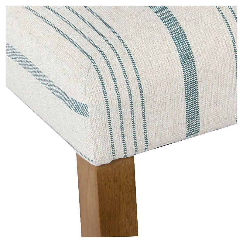Classic Parsons High Back Barstool Blue - HomePop: Upholstered, Padded, Wood Legs, 250lb Capacity