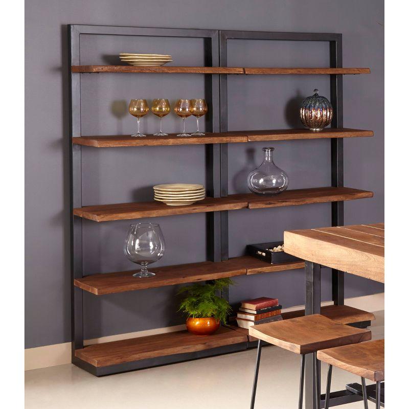 75&#34; Sequoia Bookcase Brown - Treasure Trove Accents