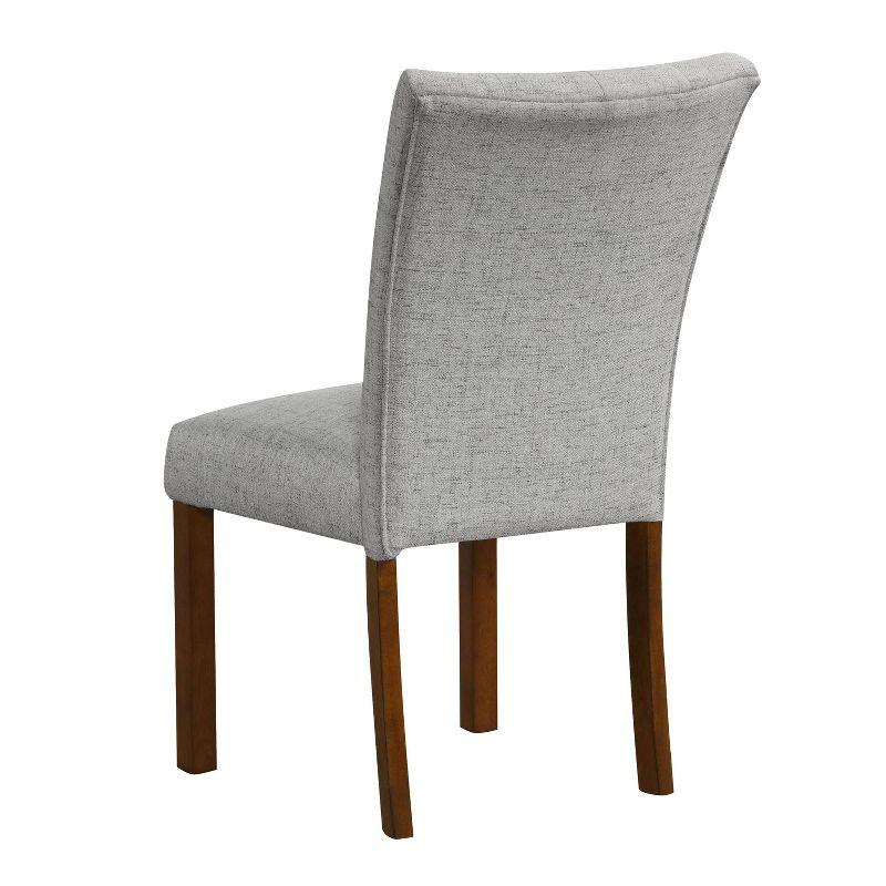 HomePop Set of 2 Tufted Back Parsons Dining Chairs Plywood Frame, 300 lbs Capacity