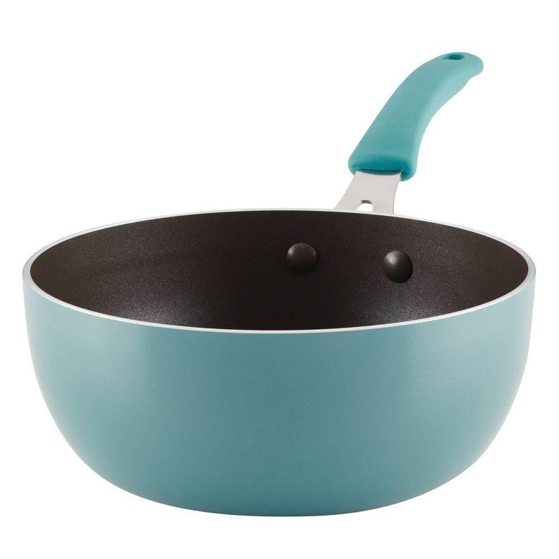 Agave Blue Aluminum Nonstick 3-Quart Saucier Pan