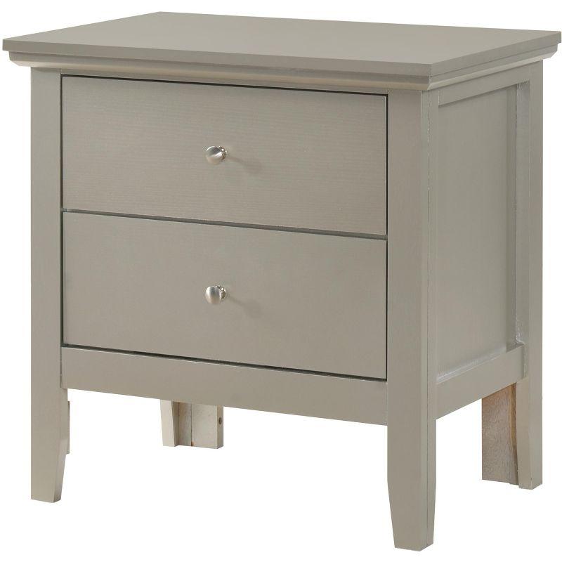 Passion Furniture Primo 2-Drawer Nightstand (24 in. H x 19 in. W x 15.5 in. D)