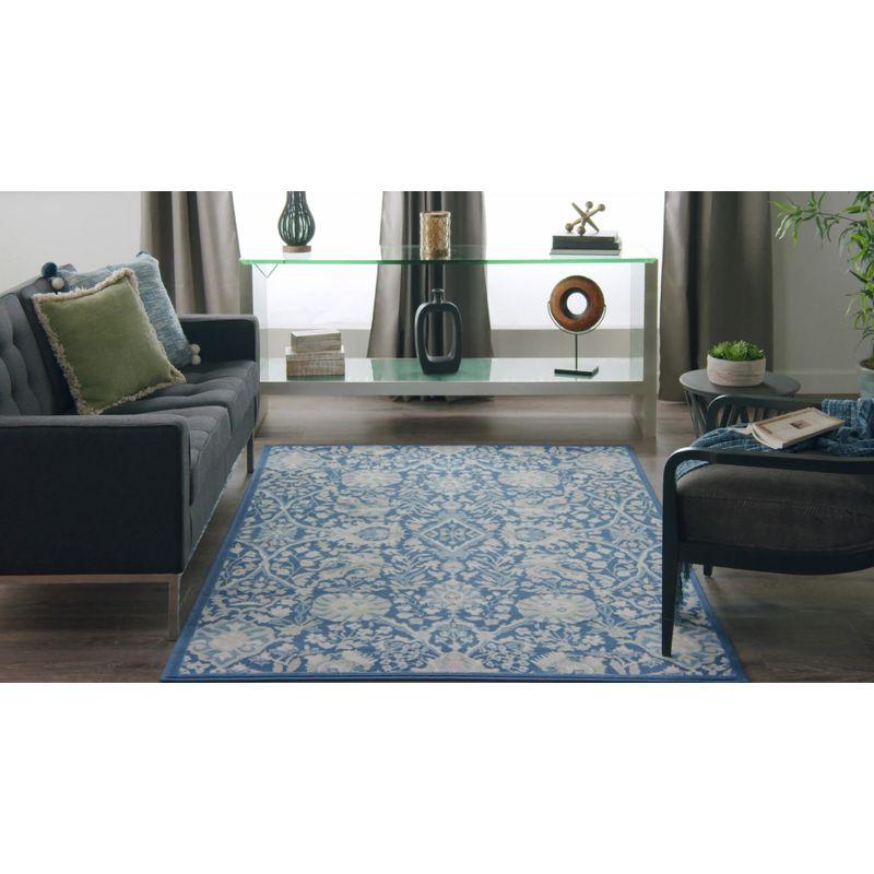 Bohemian Bliss Multicolor Floral 6' x 9' Flat Woven Area Rug