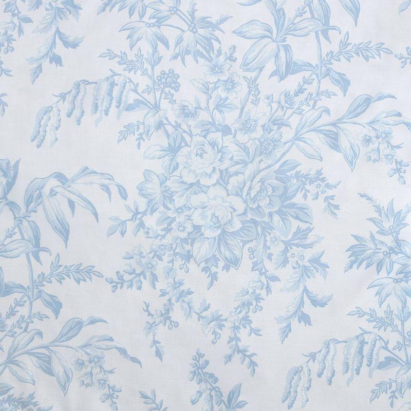 Laura Ashley Bedford Reversible Cotton Blue Comforter Set