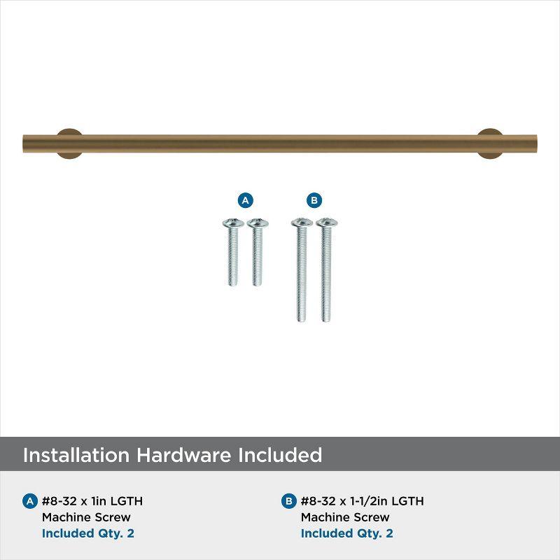 Amerock Radius 10-1/16 inch (256mm) Center-to-Center Champagne Bronze Cabinet Pull
