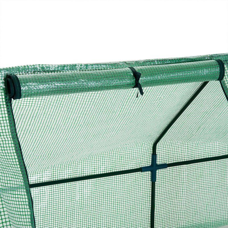 Portable Greenhouse with PE Cover and Steel Frame