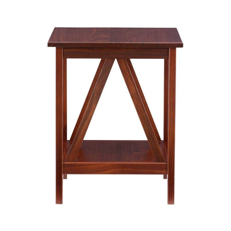 20" Titian Transitional End Table Brown - Linon