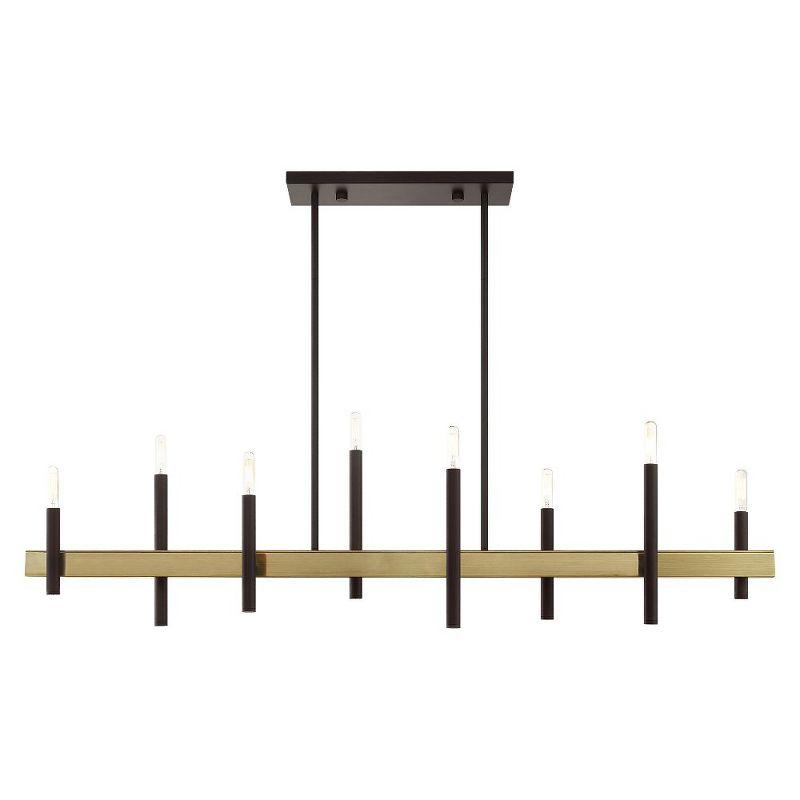 8 - Light Kitchen Island Modern Linear Chandelier