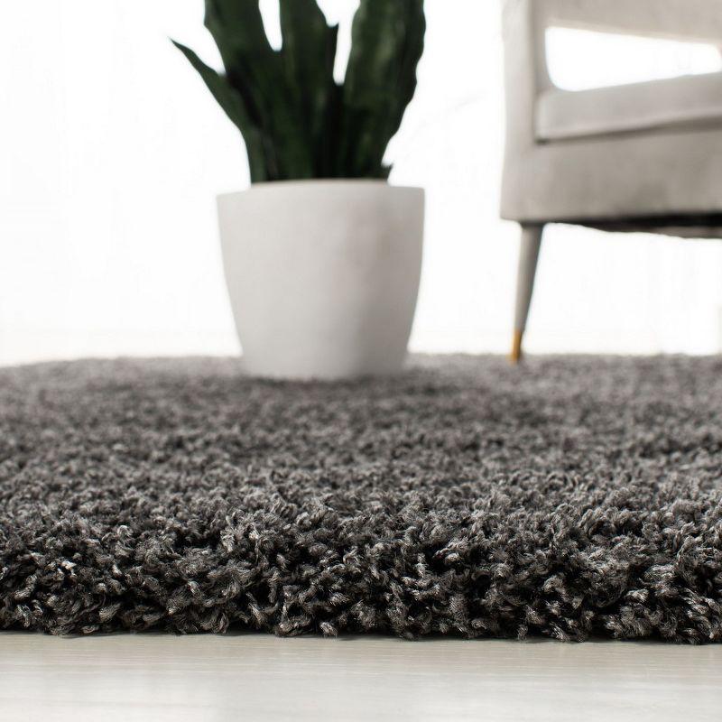 Laguna Shag SGL303 Power Loomed Indoor Area Rug - Dark Grey - 4'x6' - Safavieh.