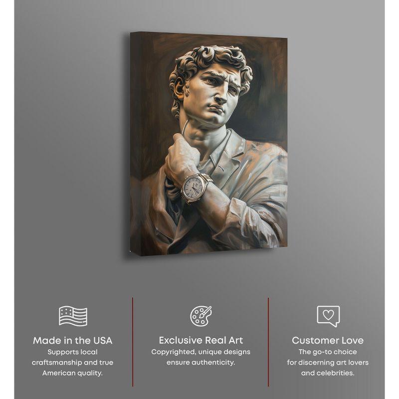 Notoriart Classy Sculpture Men Style Wall Art, 10" x 15", Gallery Wrapped