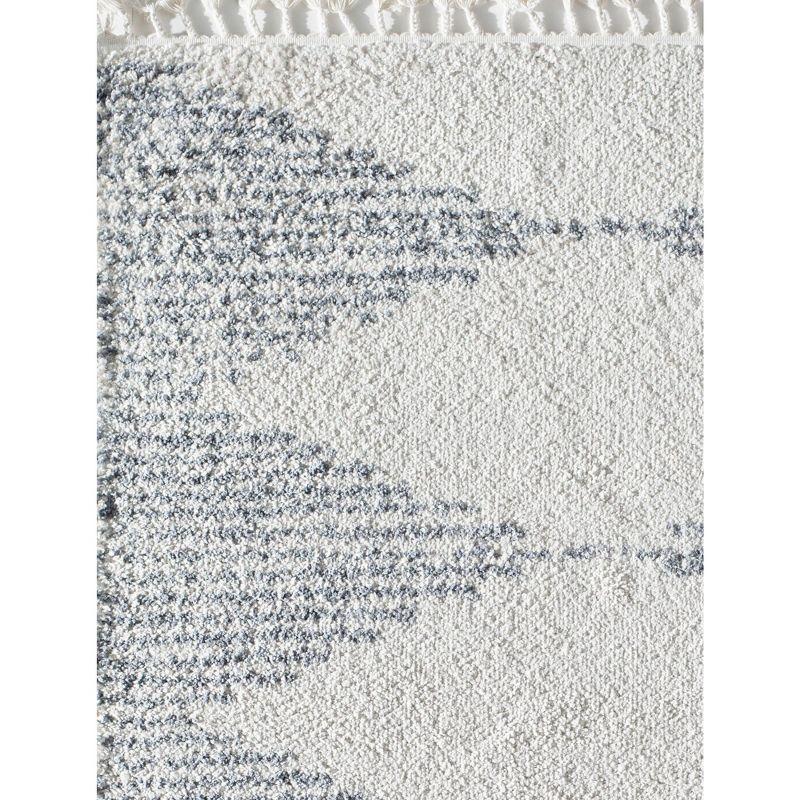 Zaya Mason Shag Tribal Heath grey Area Rug