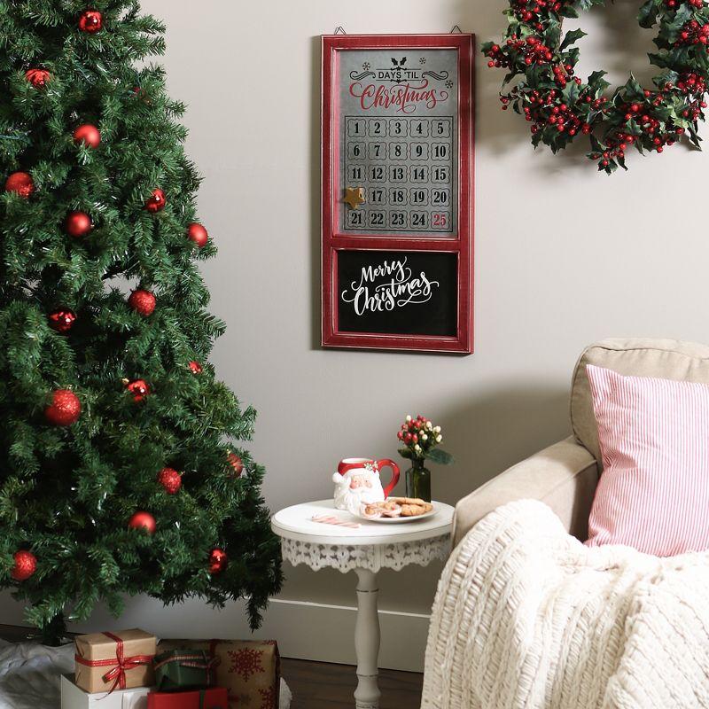 Design Imports Chalkboard And Galvanized Days Til Christmas Calendar