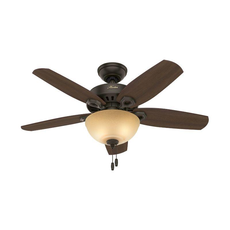 42" New Bronze Ceiling Fan with LED Light and Reversible Blades