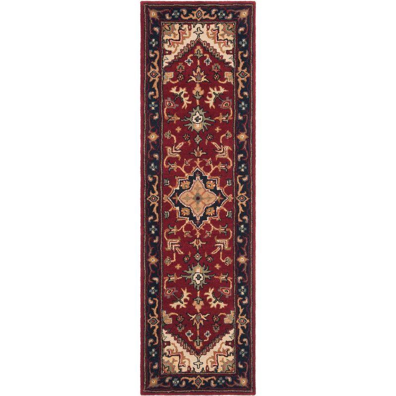 Heritage HG625 Handmade Runner Rug - 2'3"x8' - Red - Safavieh
