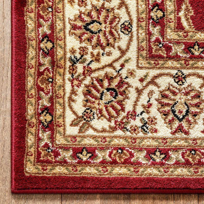 Noble Sarouk Red Persian Floral Oriental Formal Traditional Rug 3x10 ( 2'7" x 9'6" Runner ) Modern Contemporary Transitional Soft Rug