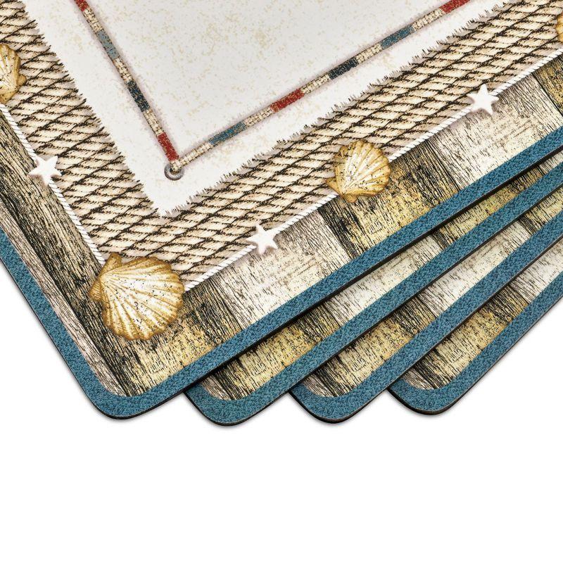 Pimpernel Coastal Breeze Placemats Set of 4 - 15.7 x 11.7 Inch