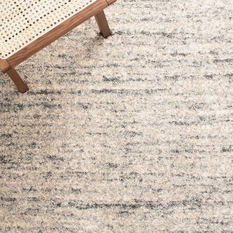 Retro RET2133 Power Loomed Indoor Area Rug - 6'x6' - Ivory/Dark Grey - Safavieh