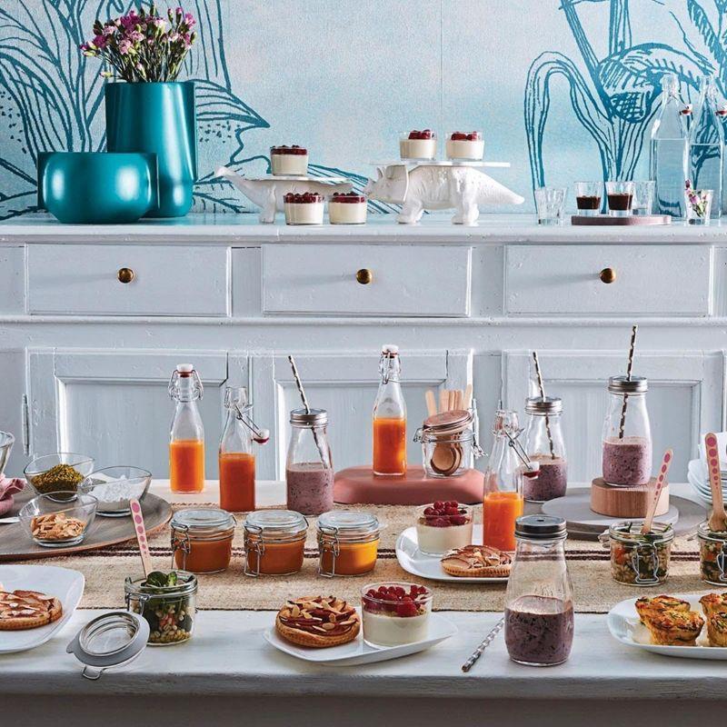 Bormioli Rocco Swing Bottle - 4.25 oz, Recyclable Glass with Airtight Seal - BPA-Free & Dishwasher Safe - Leakproof, Stain Proof Food Storage