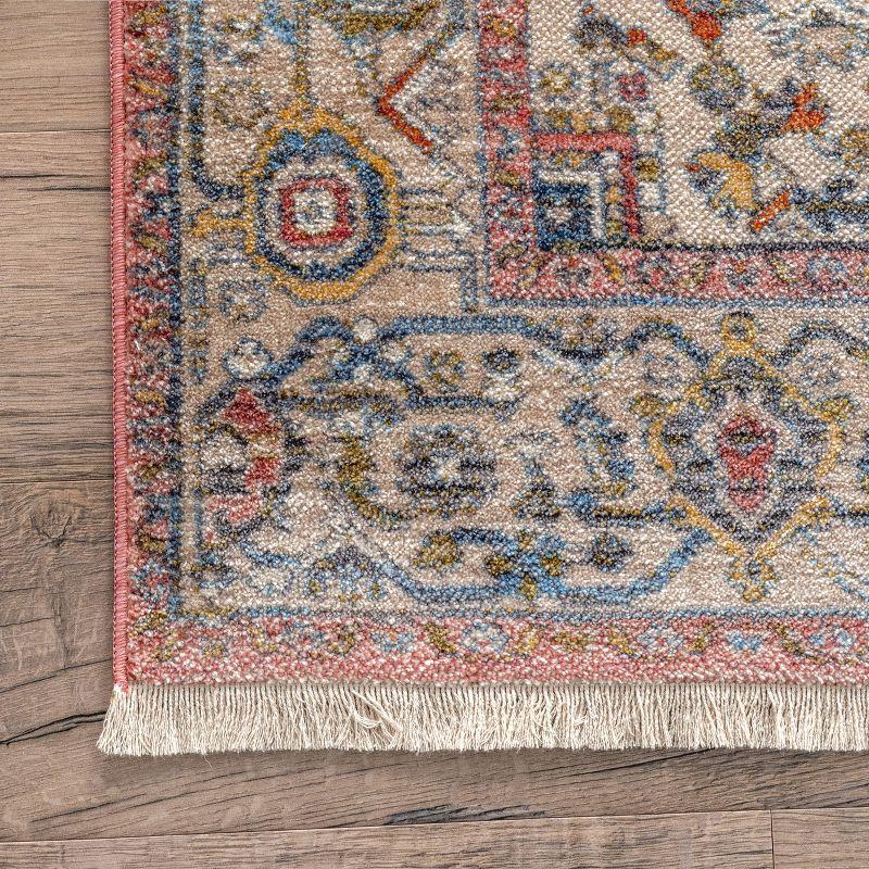 Nuloom Harriet Oriental/Persian 2x3 Accent Indoor Area Rug for Living Room Bedroom Dining Room Entryway Kitchen, Orange/Multicolor