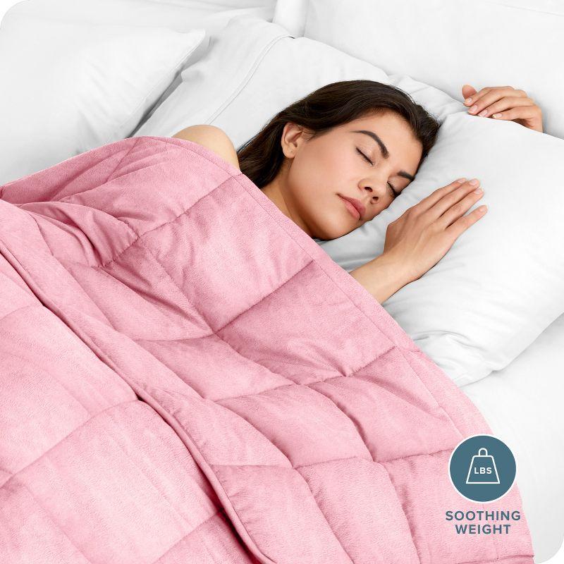 Bare Home Minky Fleece Weighted Blanket