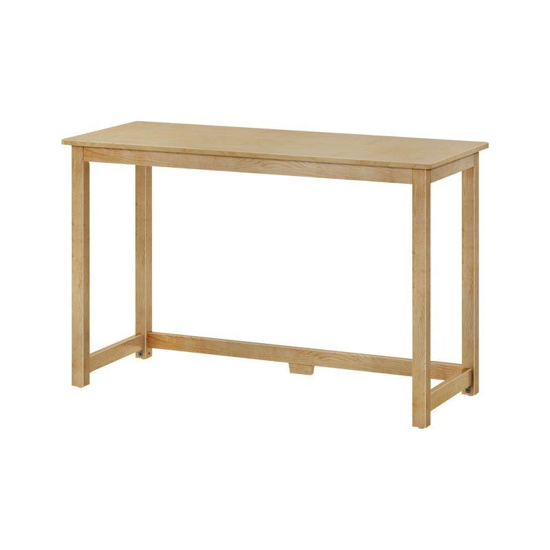 Plank+Beam Solid Wood Writing Desk, Simple Desk for Bedroom, Home Office Study Desk, 47.25", Natural