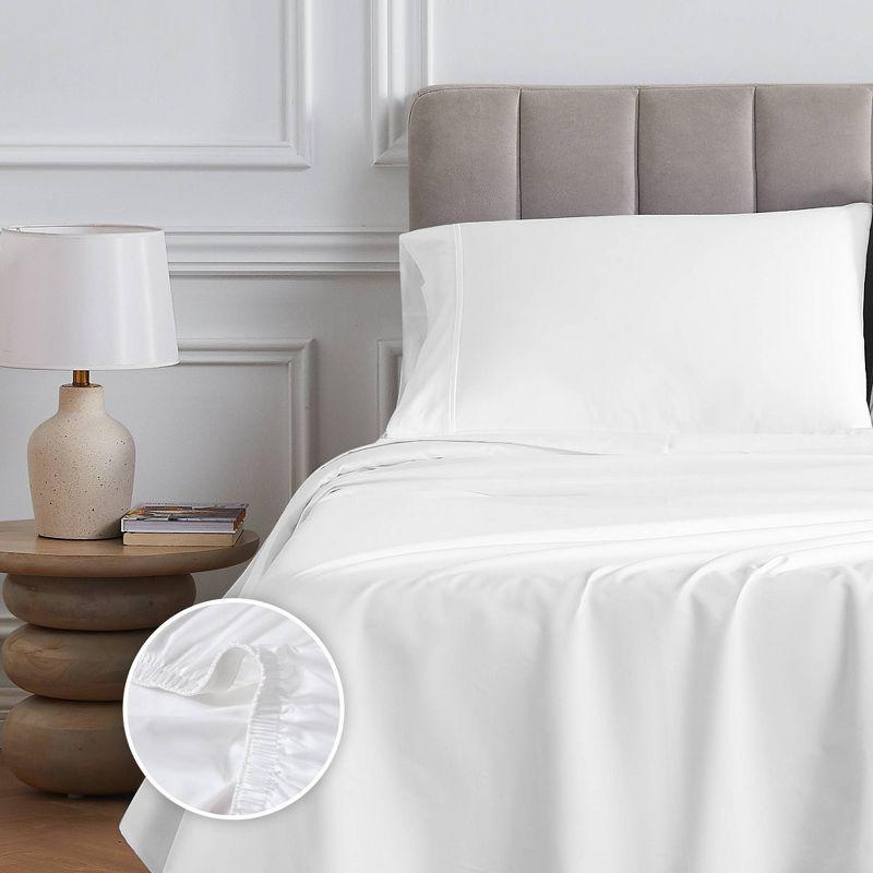 400 Thread Count Wrinkle Free Cotton Solid Sheet Set - Purity Home