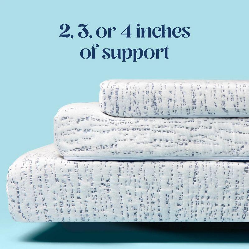 Mattress Topper - 4 Inch - Breathable Memory Foam - Select High Density by Viscosoft  Twin Extra Long