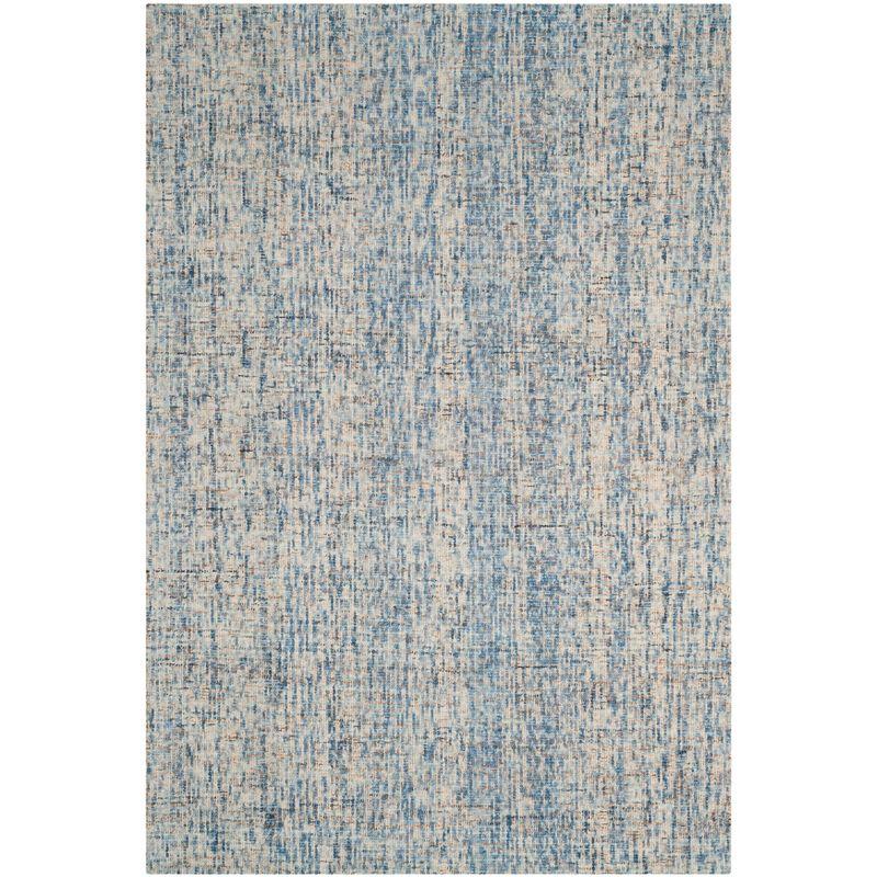 Abstract ABT468 Handmade Indoor Area Rug - Dark Blue/Rust - 5'x8' - Safavieh