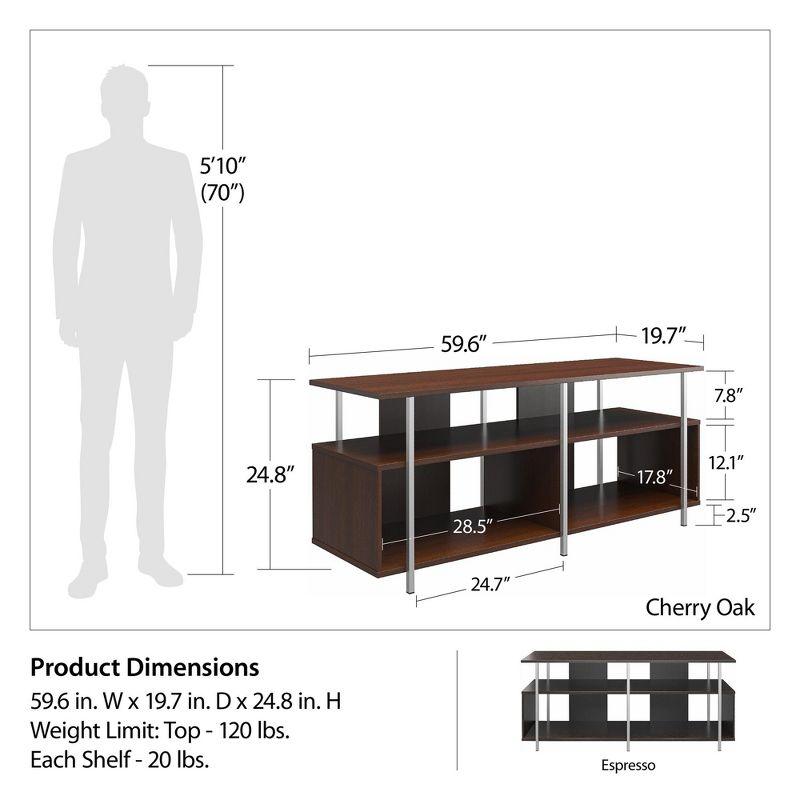 Ameriwood Home Alonso Espresso TV Stand for TVs up to 69"