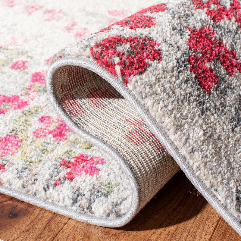 Monaco MNC205 Power Loomed Indoor Area Rug - Ivory/Pink - 8'x11' - Safavieh.