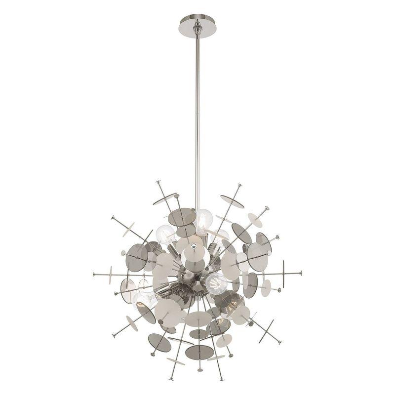 Livex Lighting Circulo 6 - Light Chandelier in  Polished Chrome