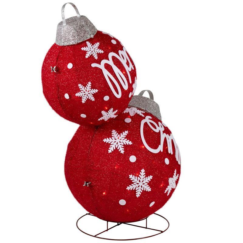 Northlight Seasonal Stacked Ornament Balls Outdoor Christmas Decoration Lights