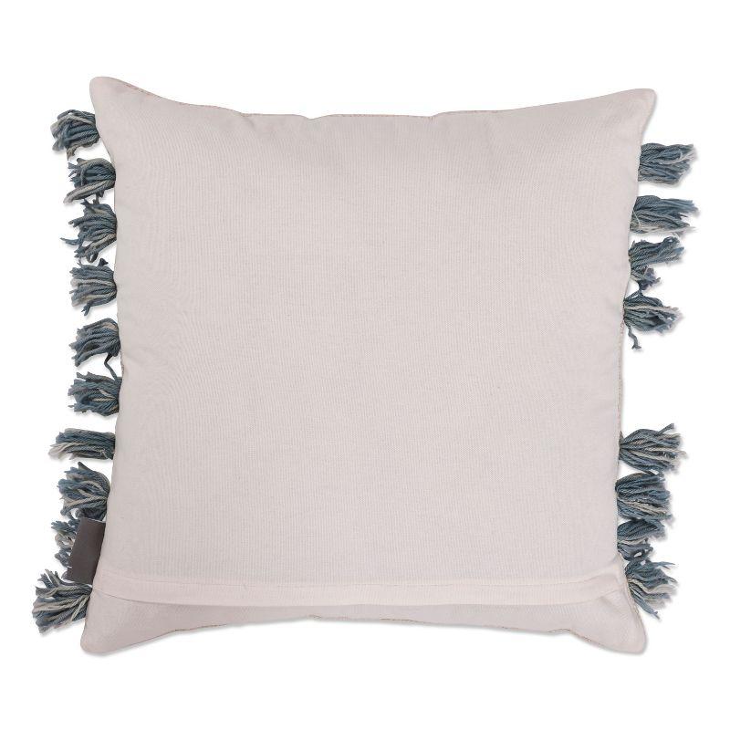 Pillow Perfect Tassels Cotton Throw Pillow